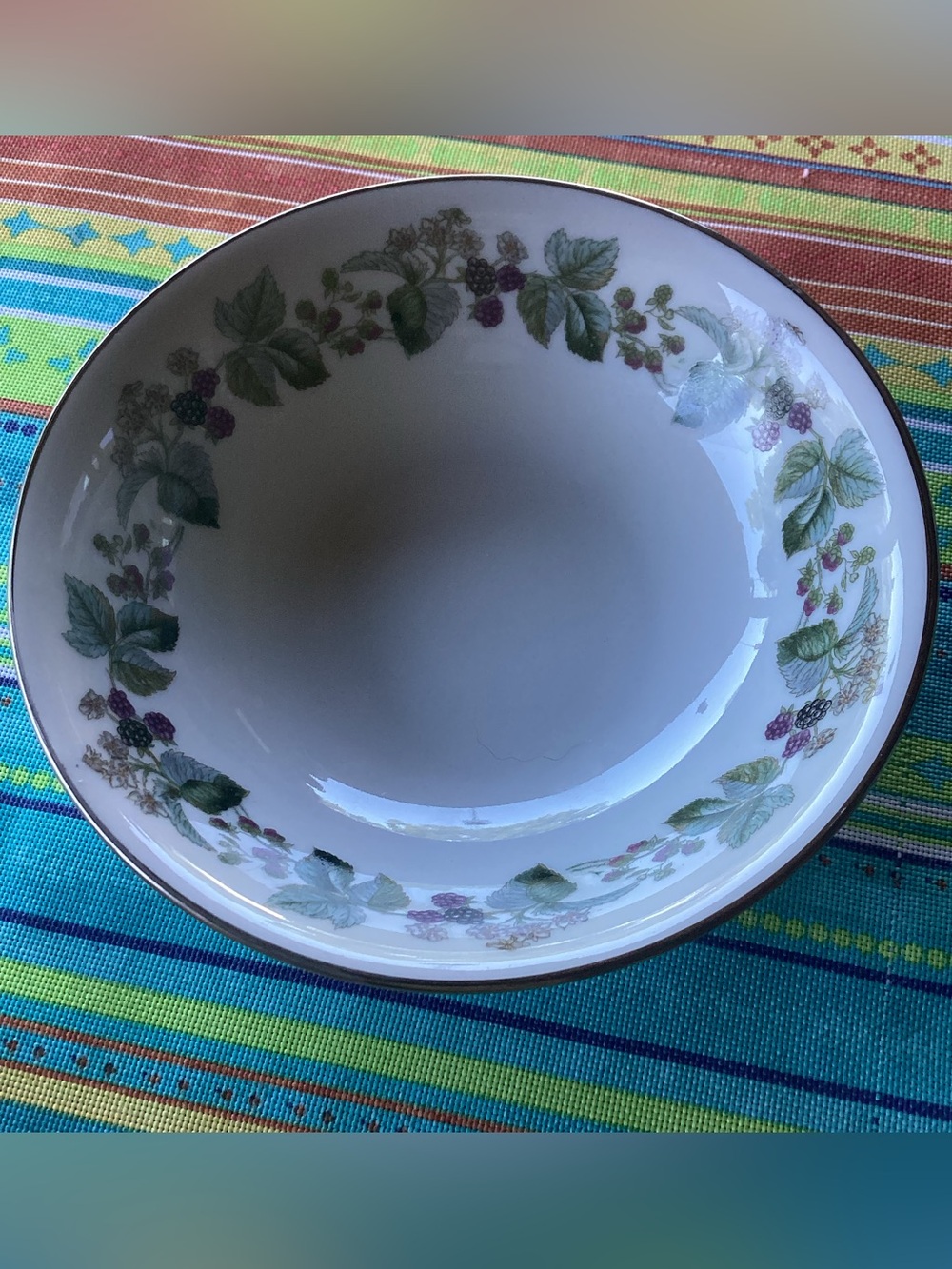 Royal Signet China Blackberry Collection - fruit/dessert bowls - set of 8
